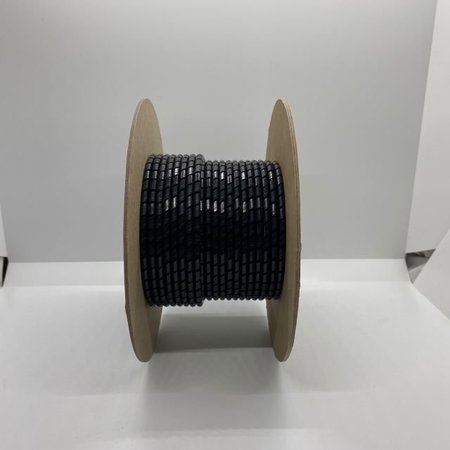 HELI-TUBE 3/16 In. OD X 100FT Black Nylon Spiral Wrap HT 3/16 N-B-100